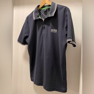 Hugo Boss Polo Shirt Size L. Blue.